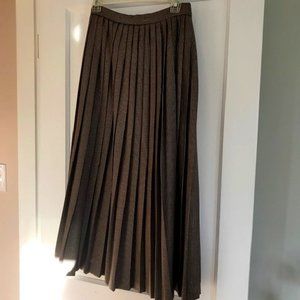 Vintage Ralph Lauren Houndstooth Pleated Wood Skirt, Size 8